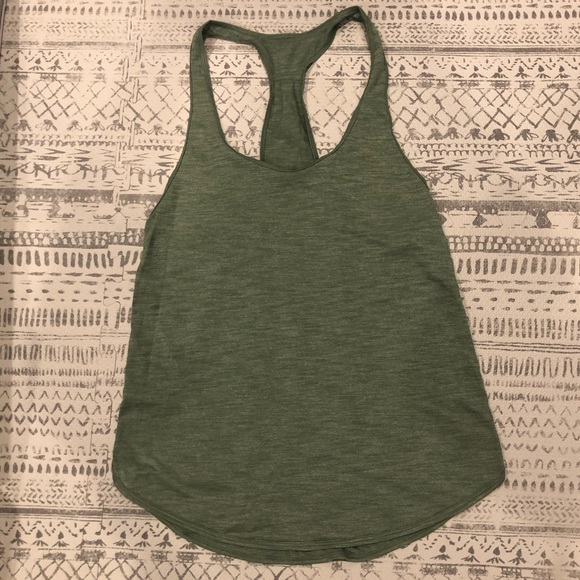 lululemon athletica Tops - Lululemon Sage Green Yoga Flow Tank